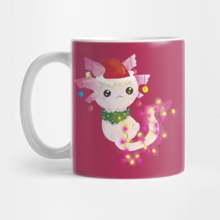 christmas santa axolotl Mug